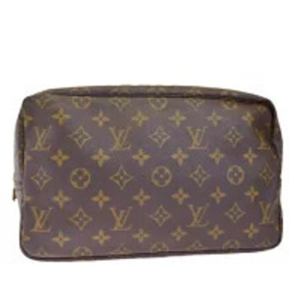 Louis Vuitton Trouse Toilette Bag Shoulder Pouch Monogram Leather